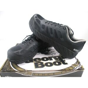 Georgia Boot ReFLX Shoes Men's 11.5 Black Composite Toe Work Slip Resistant NEW‎